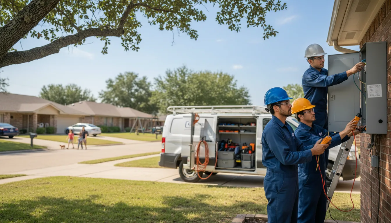 Certified electrician providing emergency electrical services in Piney Woods, MS